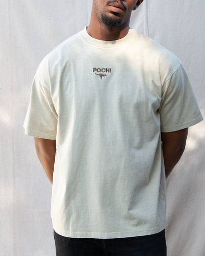 06_Cream Embroidered Tee